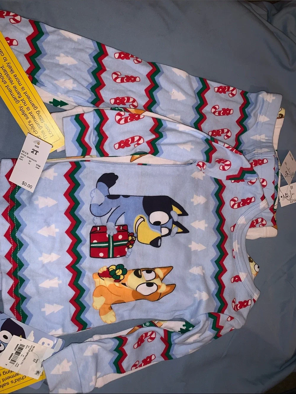 Bluey 4pc Kids Christmas Pajama Set